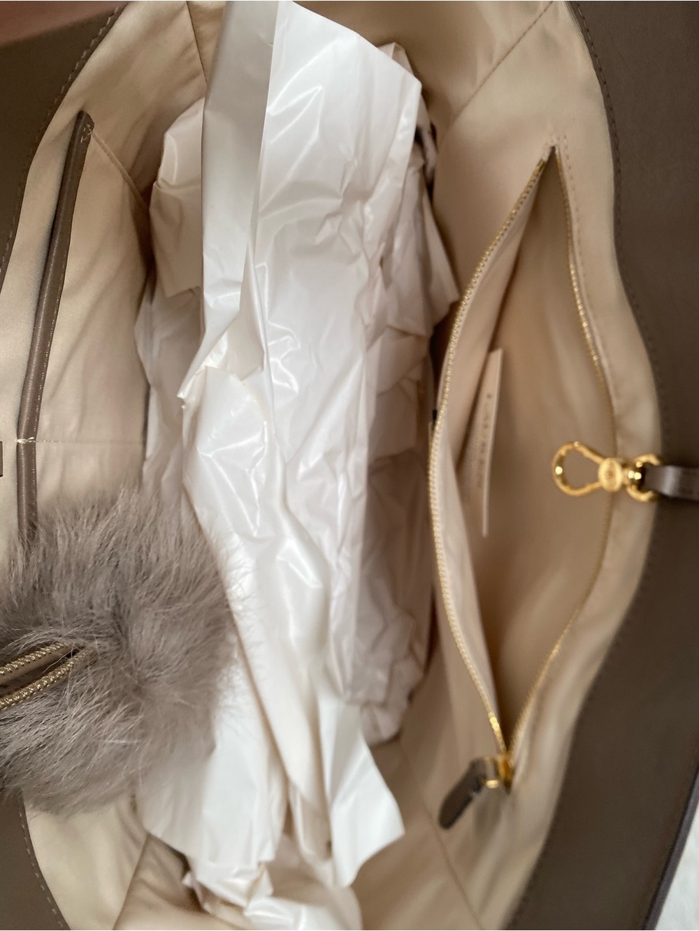 Lauren Ralph Lauren Large Leather Tyler Tote - Picture 4 of 5